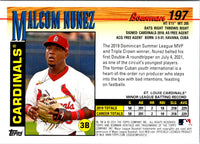 2021 Bowman Heritage Malcom Nunez #197