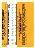 1983 Donruss Dave Van Gorder #188 Rookie