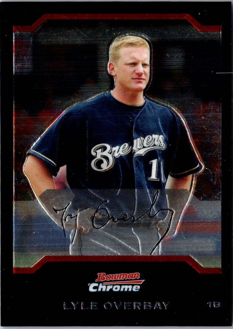 2004 Bowman Chrome Draft Picks & Prospects Lyle Overbay