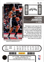 2022 Panini Contenders Season Ticket Keldon Johnson #97