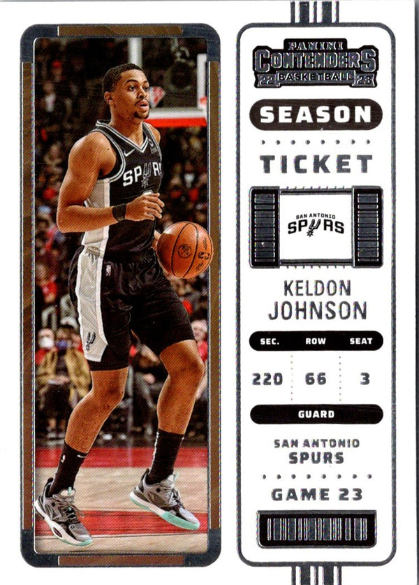 2022 Panini Contenders Season Ticket Keldon Johnson #97