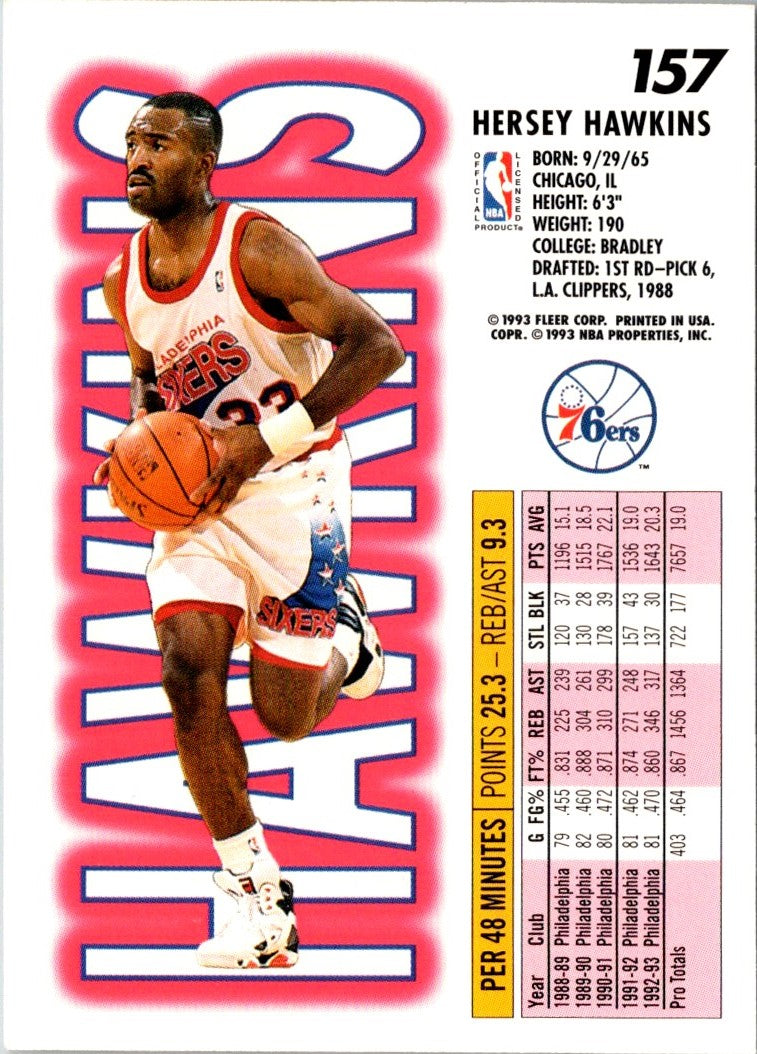 1993 Fleer Hersey Hawkins