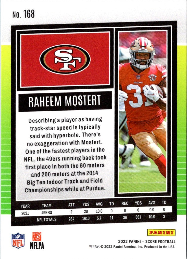 2022 Score Raheem Mostert