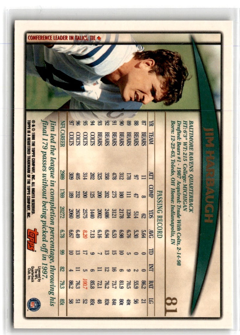 1998 Topps Jim Harbaugh