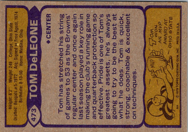 1979 Topps Tom DeLeone