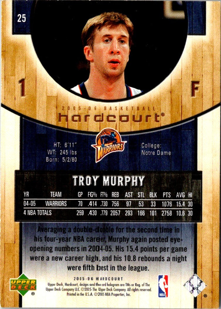 2005 Upper Deck Hardcourt Troy Murphy