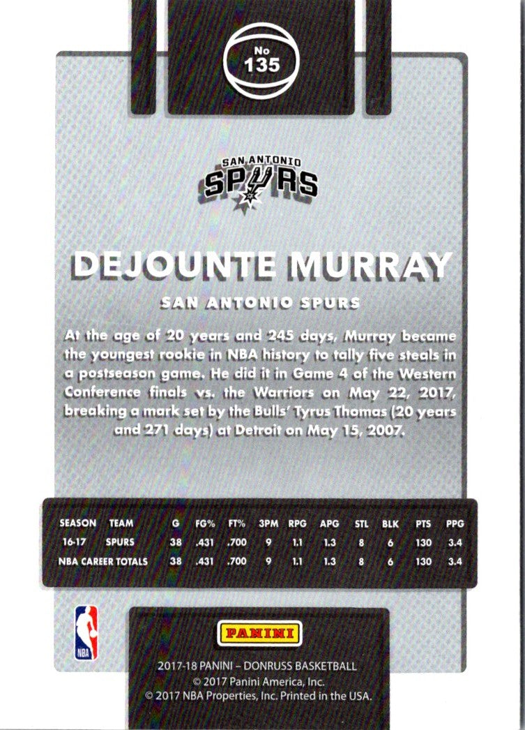 2017 Donruss Dejounte Murray