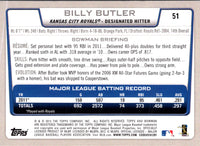 2012 Bowman Billy Butler #51