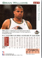 1997 Fleer Traditions Crystal Brian Williams #227
