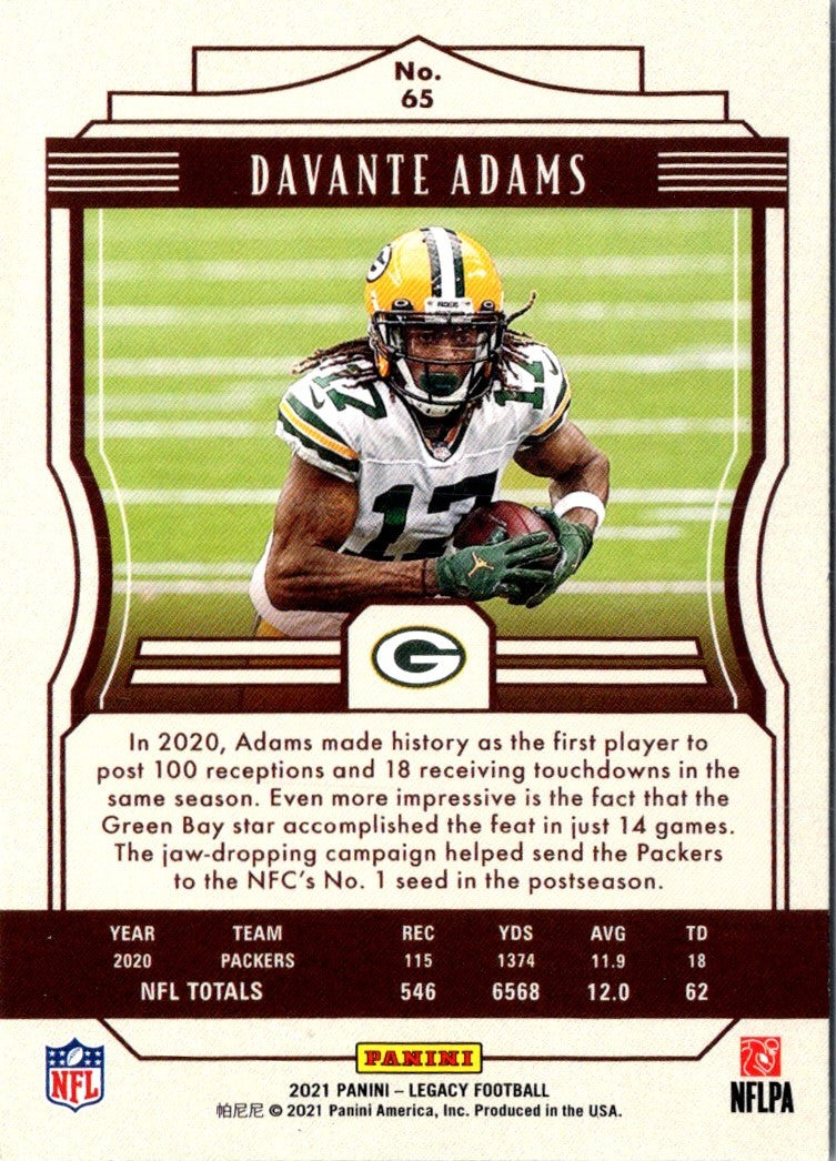 2021 Panini Legacy Davante Adams