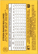 1987 Donruss Rance Mulliniks