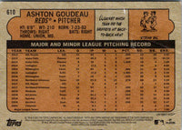 2021 Topps Heritage Ashton Goudeau #610 Rookie