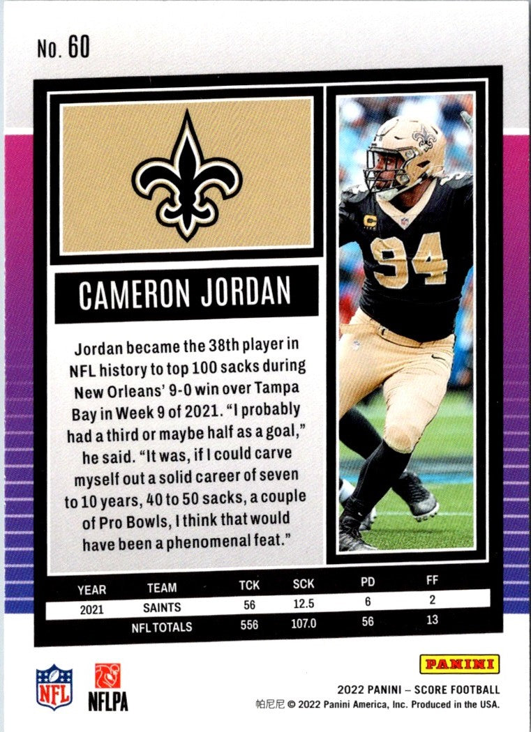 2022 Score Cameron Jordan