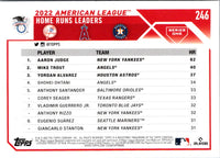 2023 Topps AL HRs Leaders (Aaron Judge/Mike Trout/Yordan Alvarez) LL #246
