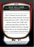 2015 Bowman Chrome Scouts Update Nick Williams #BSU-NW