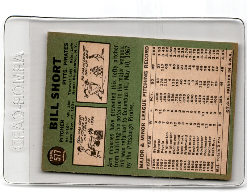 1967 Topps Bill Short