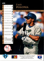 1994 Upper Deck Luis Polonia #496
