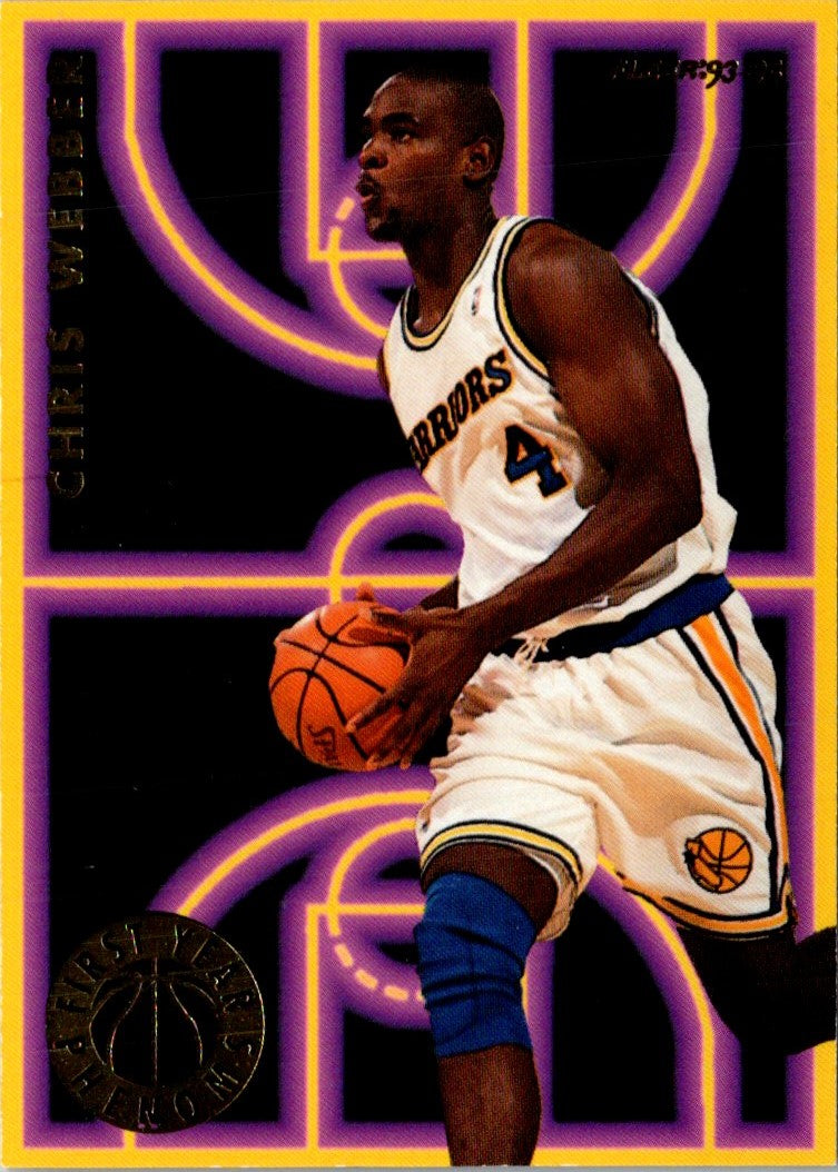 1993 Fleer First Year Phenoms Chris Webber
