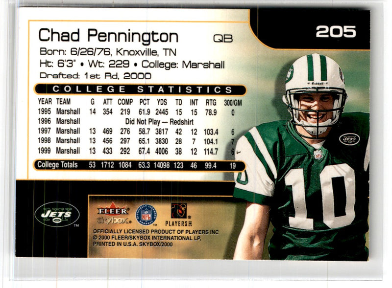 2000 SkyBox Chad Pennington