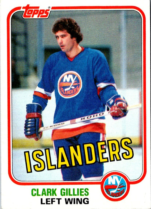 1981 Topps Clark Gillies #E88