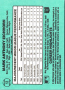 1986 Donruss The Rookies Mark Eichhorn