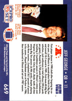 1990 Pro Set Jeff George #669B Rookie