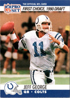 1990 Pro Set Jeff George #669B Rookie