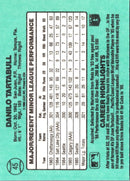 1986 Donruss The Rookies Danny Tartabull