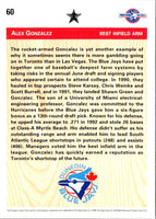 1992 Upper Deck Minors Alex Gonzalez #60