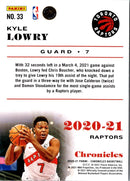 2020 Panini Chronicles Kyle Lowry