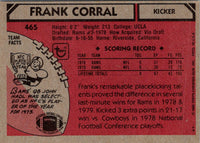 1980 Topps Frank Corral #465