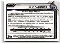 2021 Bowman Draft Chrome Julio Carreras #BDC-30
