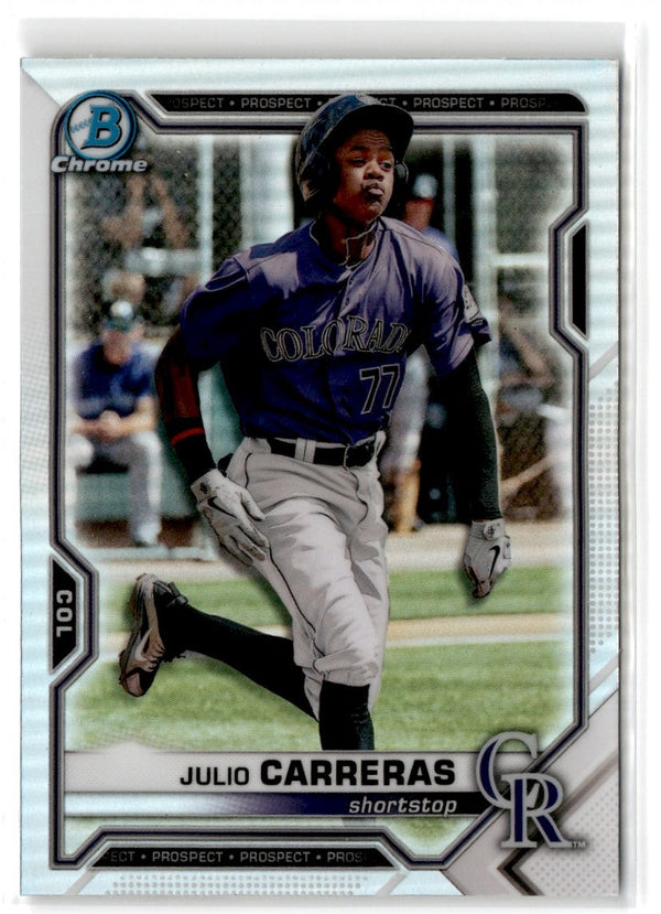 2021 Bowman Draft Chrome Julio Carreras #BDC-30