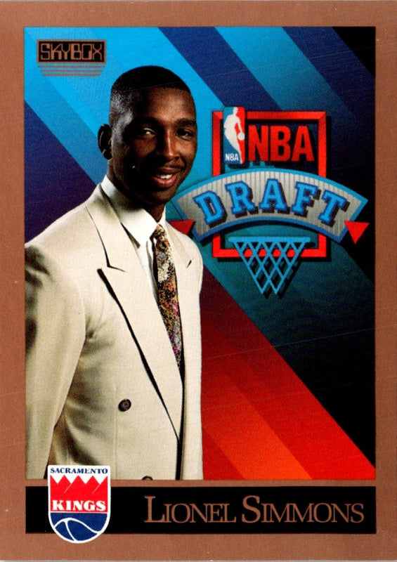 1990 SkyBox Lionel Simmons #364 Rookie