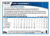 2013 Topps Chrome Update Ian Kennedy #MB-22