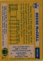 1982 Topps Reese McCall #18 NR-MT