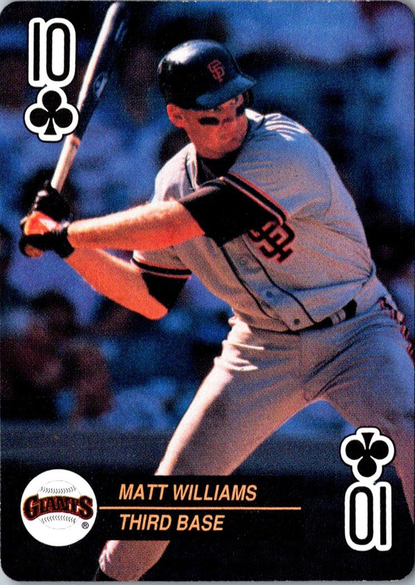 1992 U.S. Playing Card Co. Baseball Aces Matt Williams #10