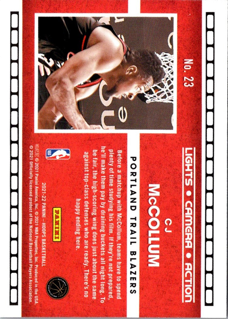 2021 Panini Prizm Sensational Swatches CJ McCollum