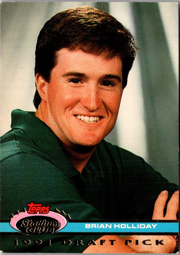1992 Stadium Club Dome Brian Holliday #86 Rookie