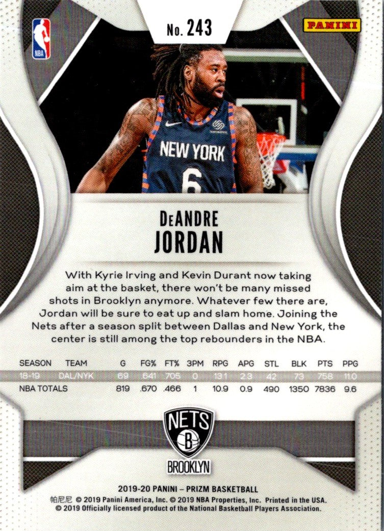 2019 Panini Prizm DeAndre Jordan