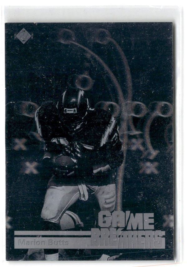 1991 Upper Deck Game Breaker Holograms Marion Butts #GB7