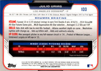 2015 Bowman Draft Picks & Prospects Chrome Julio Urias #100