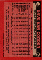 1986 Topps Dave Van Gorder #143