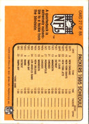 1985 Fleer Team Action Piggy-back Ride (1985 Schedule)