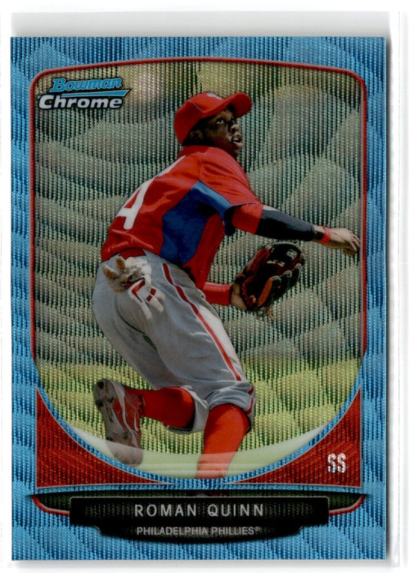 2013 Bowman Chrome Prospects Blue Wave Roman Quinn #BCP95