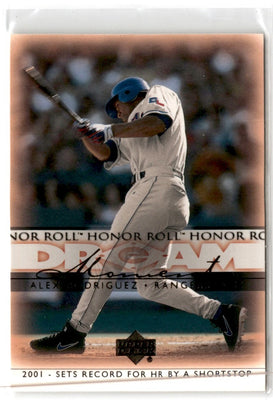 2002 Upper Deck Honor Roll Alex Rodriguez #87