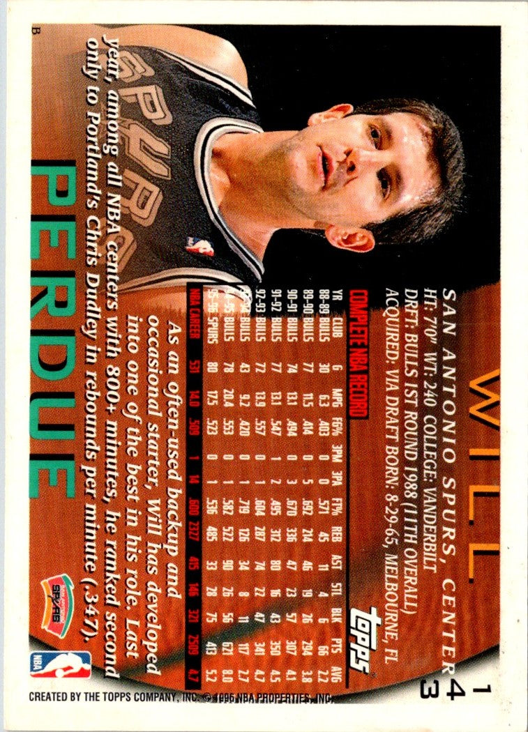 1996 Topps Will Perdue
