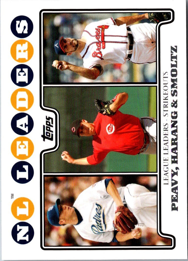 2008 Topps Jake Peavy/Aaron Harang/John Smoltz #327