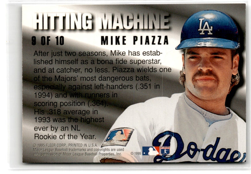 1995 Ultra Rising Stars Gold Medallion Mike Piazza