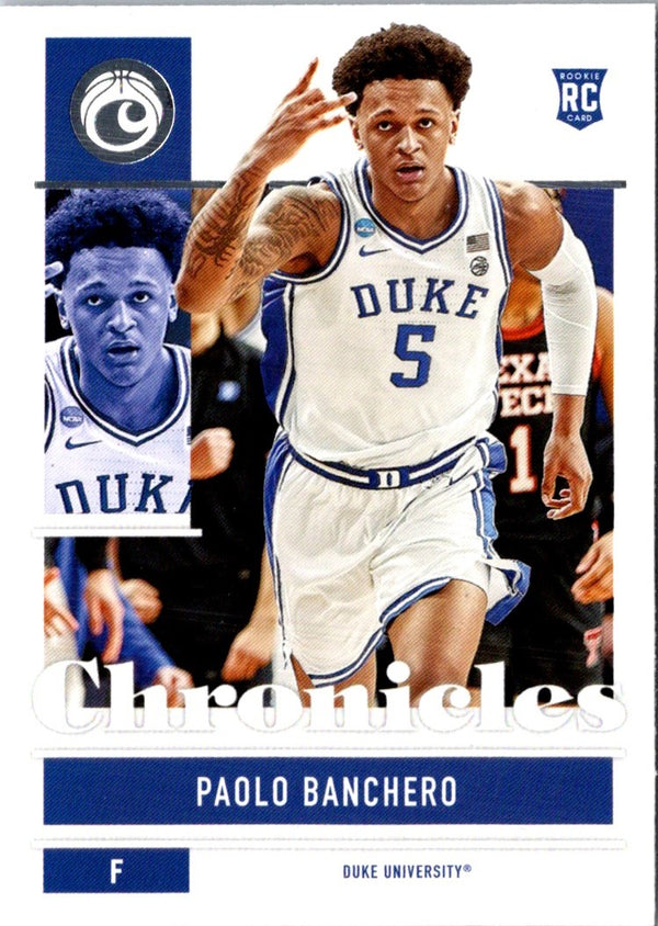 2022 Panini Chronicles Draft Picks Donruss Optic Rated Rookie Paolo Banchero #2